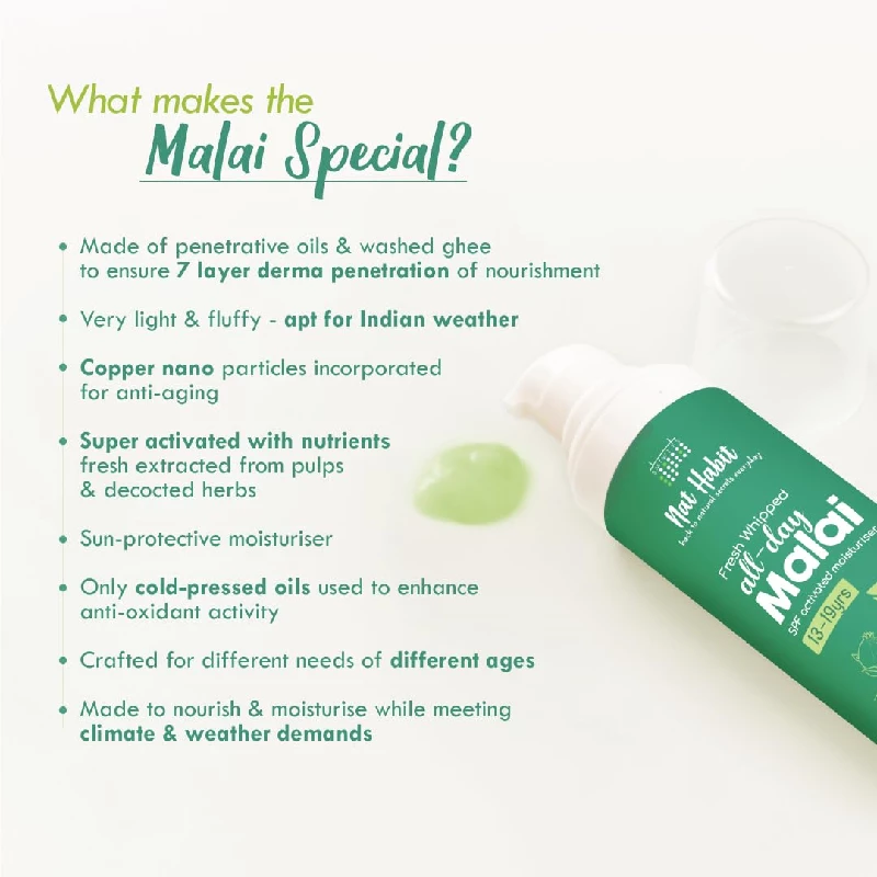 Nat Habit All Day Fresh Whipped Pomegranate Tulsi PhytoActive Face Malai Cream, 30 g-4.webp